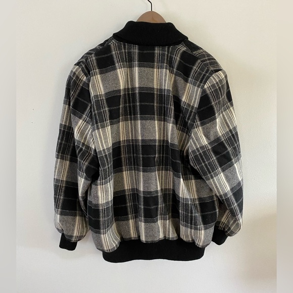 80s Wool Blend Light Bomber Jacket - M-L - Picture 4 of 7